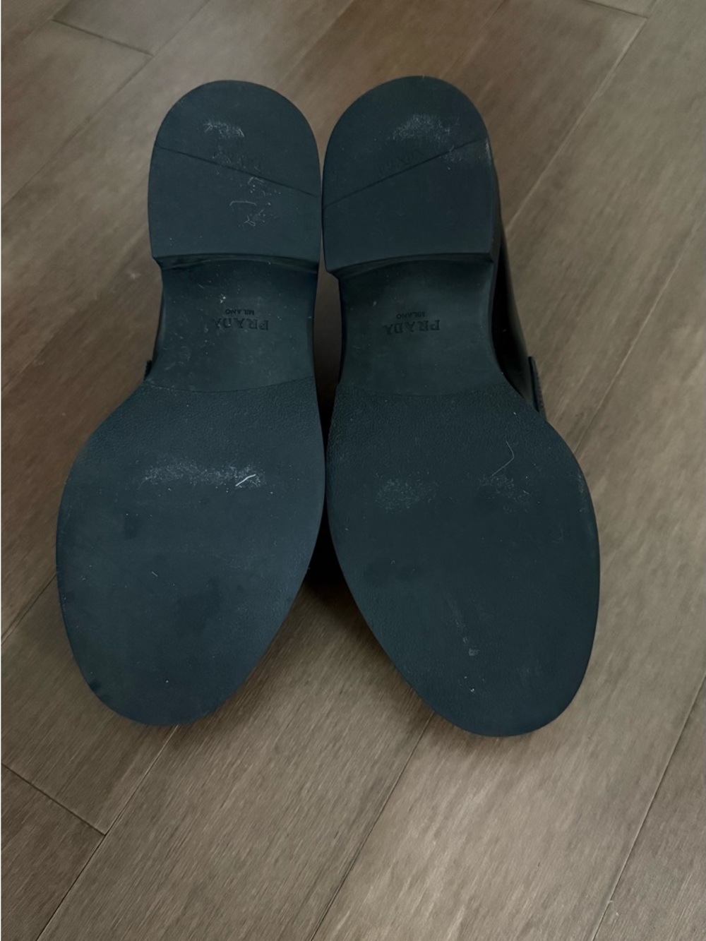 Prada Black Leather Loafers - Picture 5 of 6